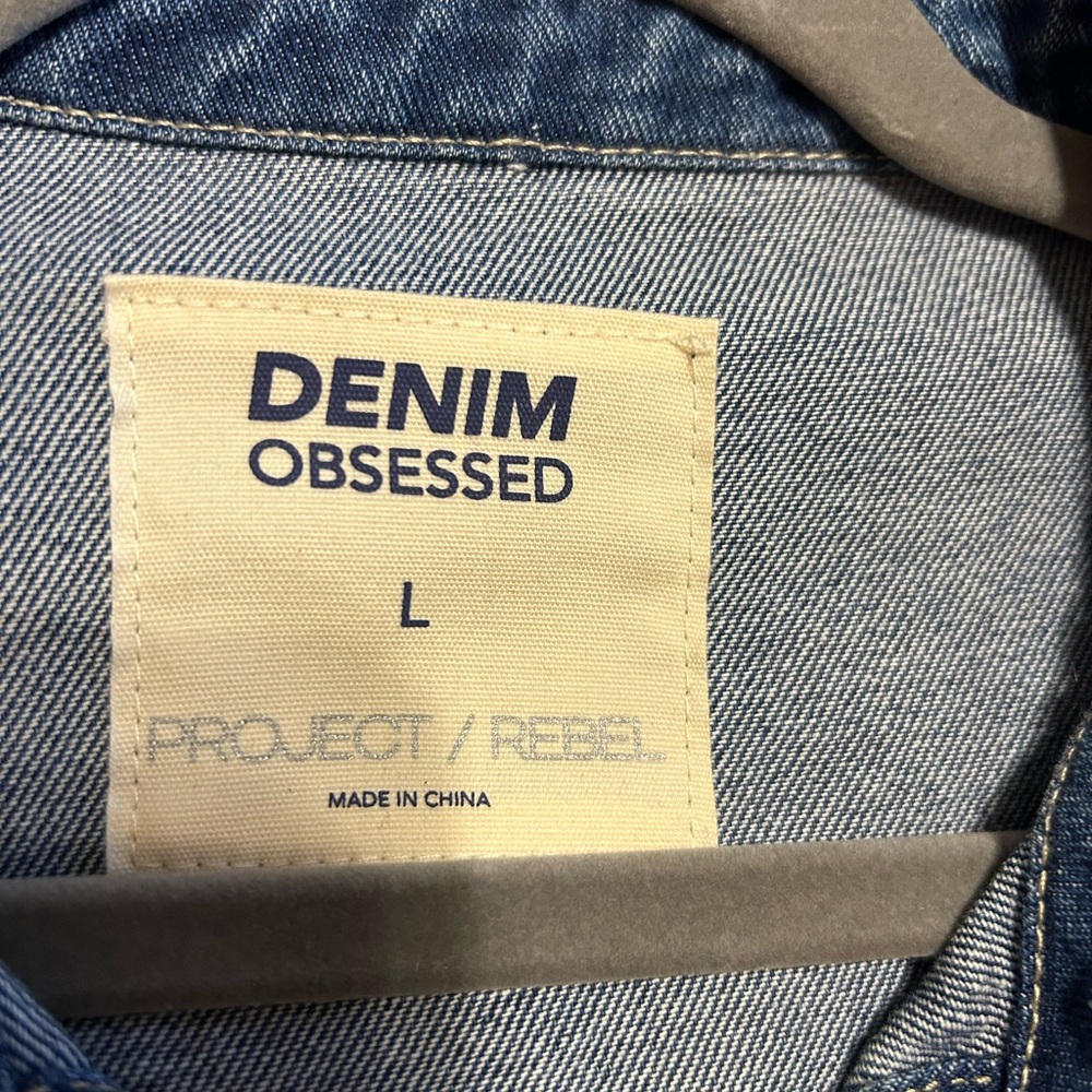 Denim Obsessed Button-Up Oversized Jacket - image 6